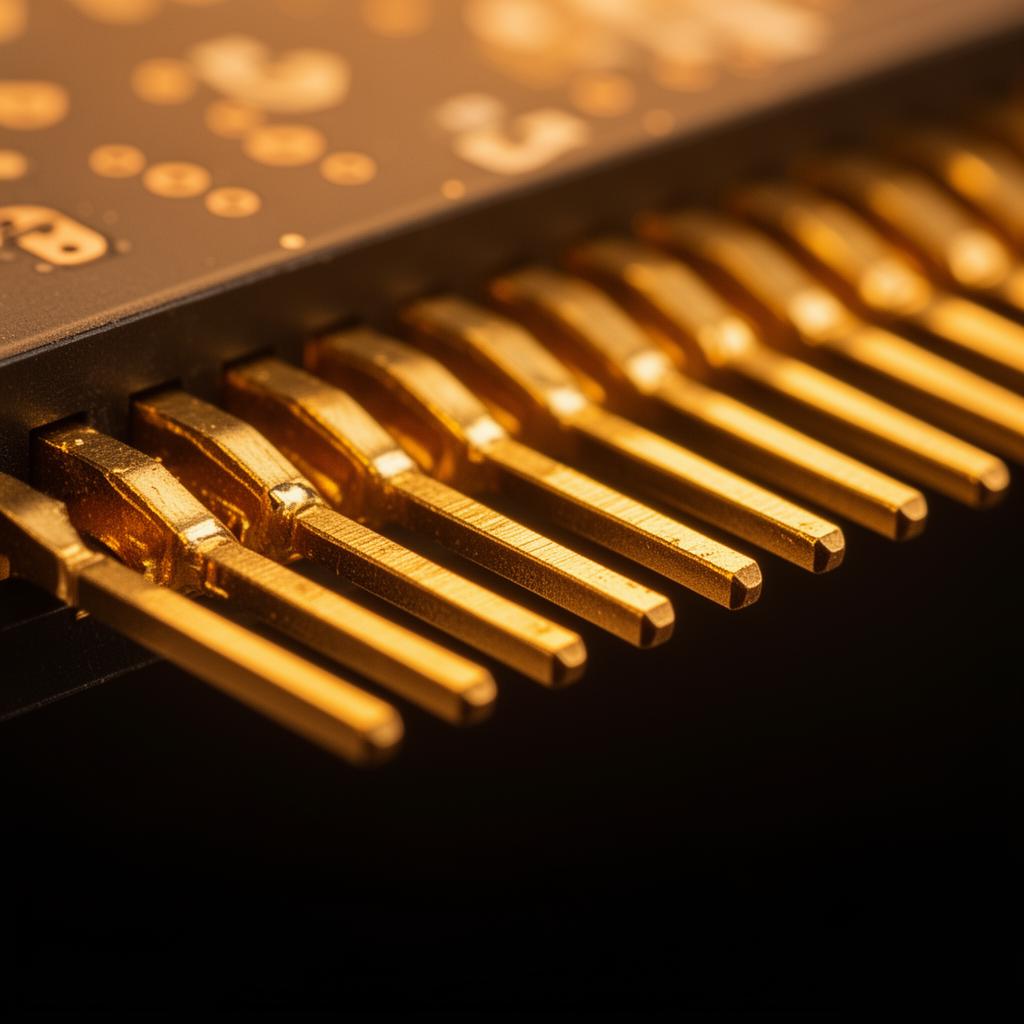 Gold-plated PCB edge connector fingers